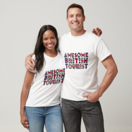 Camiseta Típica da bandeira do turismo britânico, incrível