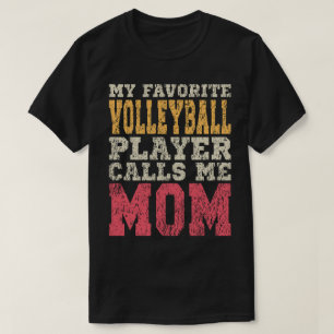 Camiseta Típica de Vintage do Jogador de Voleibol Favorito