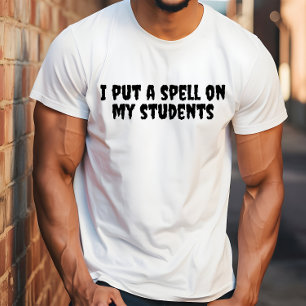 Camiseta Típica negra de professor de humor de halloween