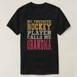 Camiseta Típica Vintage do Jogador de Hóquei Favorito