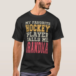 Camiseta Típica Vintage do Jogador de Hóquei Favorito