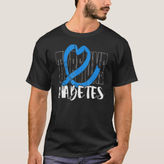 Camiseta Tipo 1 Combatentes de Diabetes de Consciência da D