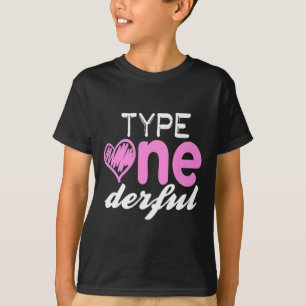 Camiseta Tipo 1 Meninas Maravilhosas Diversão T1d Diabetes