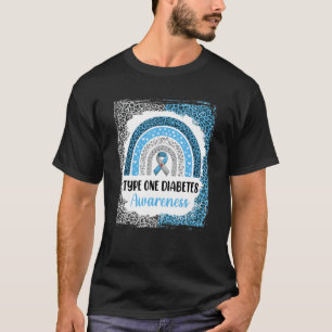 Camiseta Tipo 1 Sensibilização para a Diabetes Branqueada R