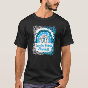 Camiseta Tipo 1 Sensibilização para a Diabetes Branqueada R