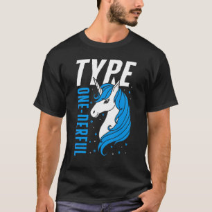 Camiseta Tipo 1 - Unicorn T1d Raparigas Diabetes Awarene