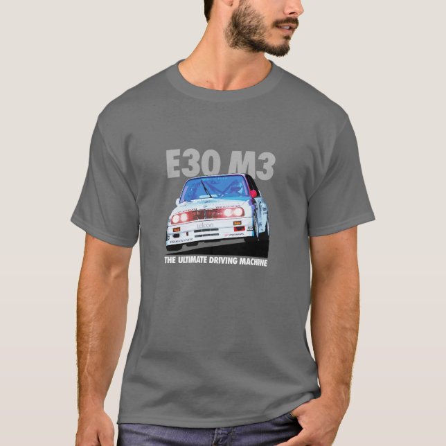 Camiseta Tipo branco do piloto de BMW E30 M3 DTM (Frente)