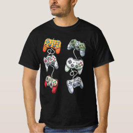 Camiseta Tipo de Controlador de Jogos Gamer Life Video Game