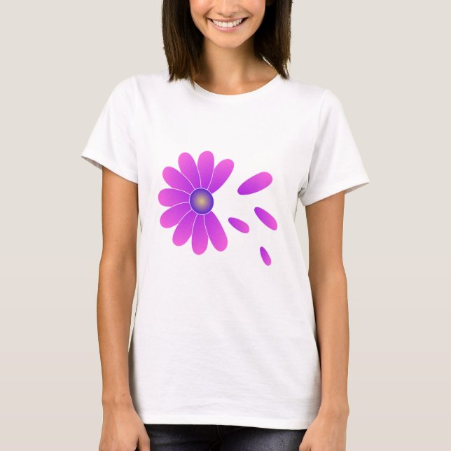 CAMISETA TIPO DE FLORES DE TINTA (Frente)