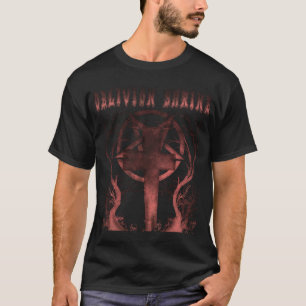 Camiseta Tipo de letra da árvore de sanita obliana