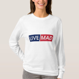CAMISETA TIPO DE LETRA MODERNO MINIMALISTA NEGRITO – LIVE M