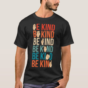 Camiseta Tipo de linguagem gestual surda-muda