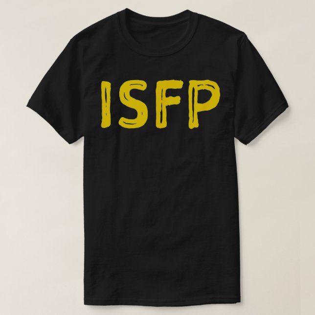 Camiseta Tipo de personalidade introdutória do ISFP (Frente do Design)