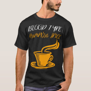 Camiseta Tipo de sangue especiaria da abóbora