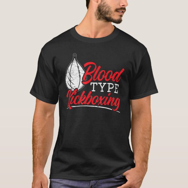 Camiseta Tipo de Sangue Kickboxer Kickboxer Combate MM (Frente)