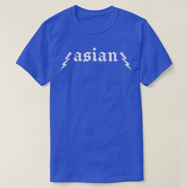 Camiseta Tipo de sombreado asiático Design 1 (Frente do Design)