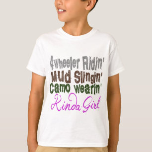 Camiseta tipo do wearin do camo do slingin da lama do ridin