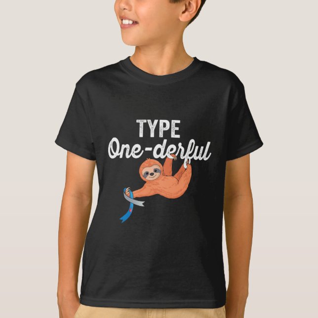 Camiseta Tipo Luz Preguiçosa Tipo 1 Diabetes Awa (Frente)