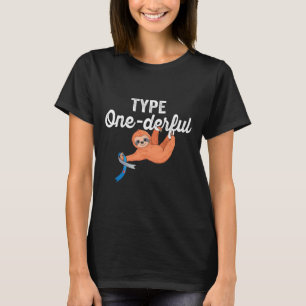 Camiseta Tipo Luz Preguiçosa Tipo 1 Diabetes Awa