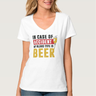 Camiseta Tipo sanguíneo da cerveja