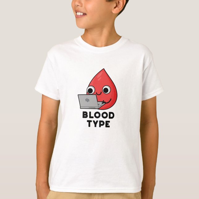 Camiseta Tipo Sanguíneo Engraçado Sangue Largar Lúpulo (Frente)