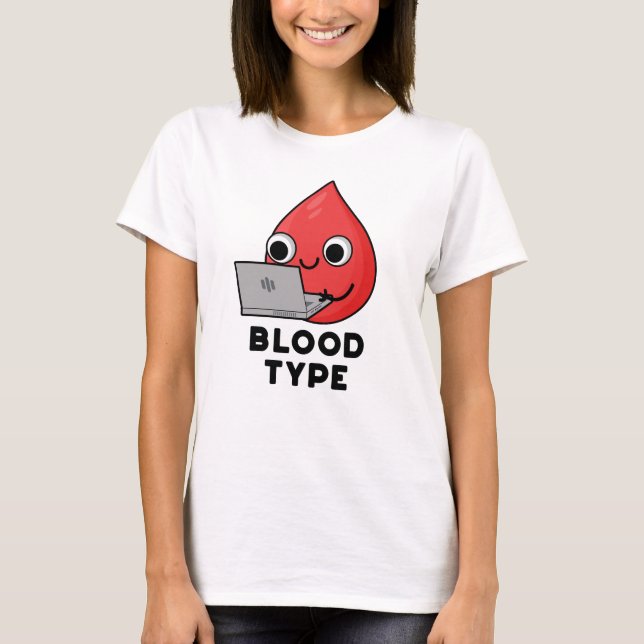 Camiseta Tipo Sanguíneo Engraçado Sangue Largar Lúpulo (Frente)