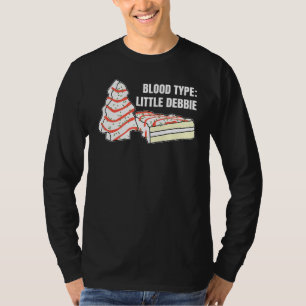 Camiseta Tipo Sanguíneo Little Debbie Christmas Cake Inspir