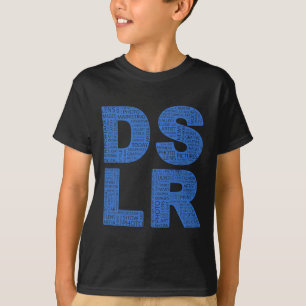 Camiseta Tipo texto de DSLR do erro tipográfico