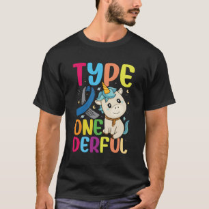 Camiseta Tipo Um Diabetes Unicórnio Tipo 1 Derivado Diabete
