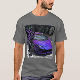 Camiseta Tipo violeta, óleo tribal blacklyon design