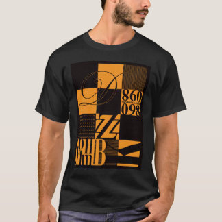 Camiseta Tipografia abstrata