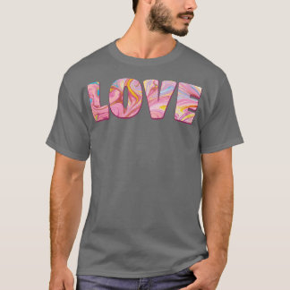 Camiseta Tipografia artística amorosa