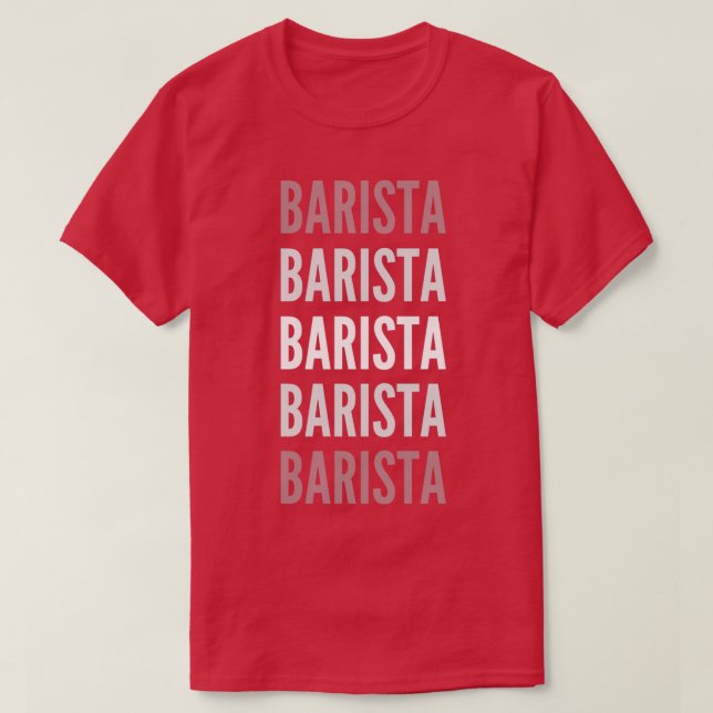 Camiseta Tipografia Barista 3 (Frente do Design)