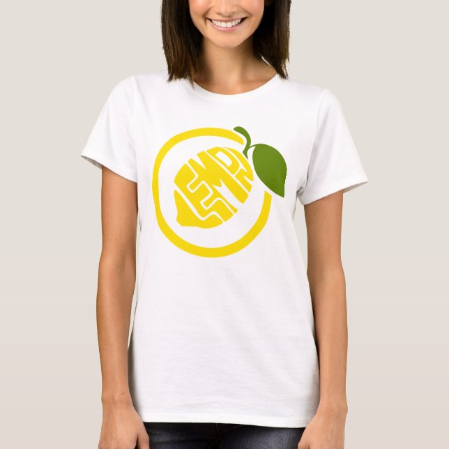 Camiseta Tipografia básica de T-Shirt Lemon feminina (Frente)