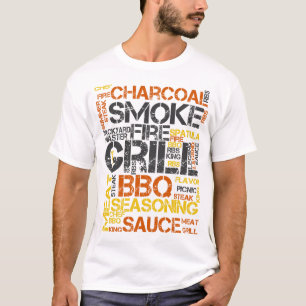 Camiseta Tipografia BBQ Grill Master