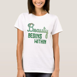 Camiseta Tipografia Botânica de Beleza