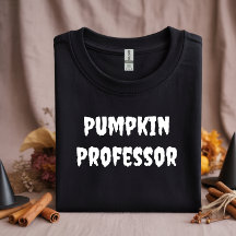Tipografia branca do Professor Pumpkin