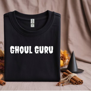 Camiseta Tipografia branca Ghoul Guru