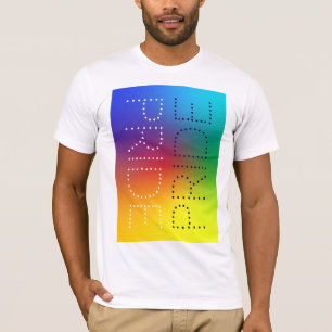 Camiseta Tipografia Chic Do Rainbow Pride Love Personalizad