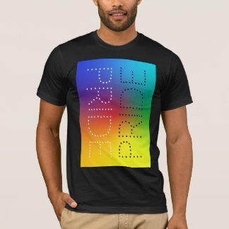 Camiseta Tipografia Chic Do Rainbow Pride Love Personalizad
