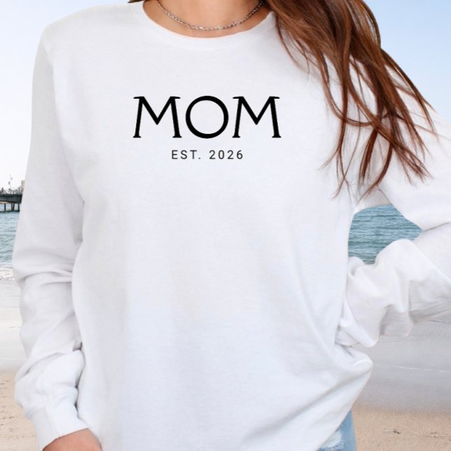 Camiseta Tipografia Clássica Mãe Ano de Fundação (Criador carregado)