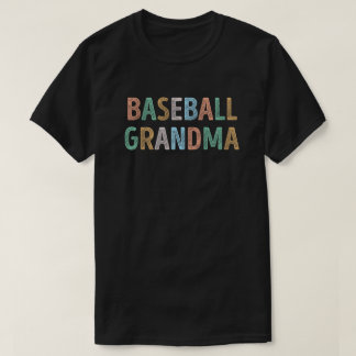 Camiseta Tipografia Colorida Vovó de Baseball