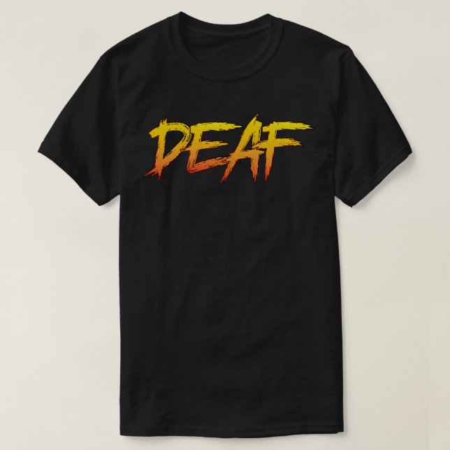 Camiseta Tipografia com Dificuldades Surdas (Frente do Design)