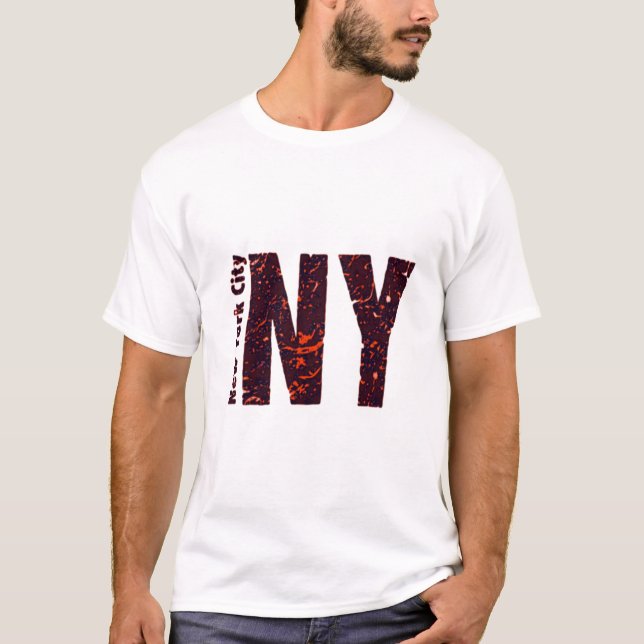 Camiseta Tipografia com letras Nova Iorque NY (Frente)