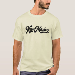 Camiseta Tipografia Cursiva Simples no Novo México