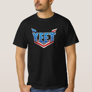 Camiseta Tipografia da bandeira dos EUA YEET US