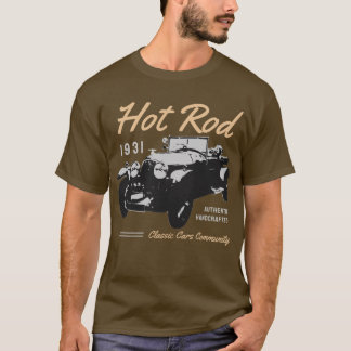 Camiseta Tipografia da comunidade de carros clássicos