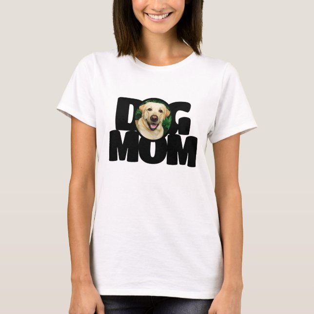 Camiseta Tipografia da Mãe do Cachorro Personalizado (Frente)