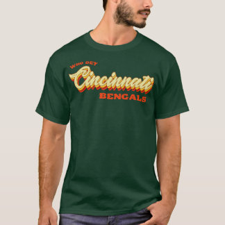 Camiseta Tipografia Da Vintage Que Dey Cincinnati