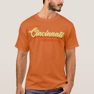 Camiseta Tipografia Da Vintage Que Dey Cincinnati
